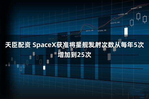 天臣配资 SpaceX获准将星舰发射次数从每年5次增加到25次